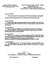 Đề thi chọn học sinh giỏi cấp huyện môn Giáo dục công dân Lớp 8 - Năm học 2015-2016 - Phòng GD & ĐT Lương Tài (Có đáp án)